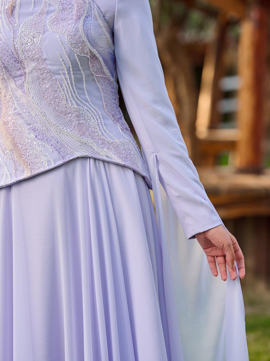 Pearlbound dress in lavander