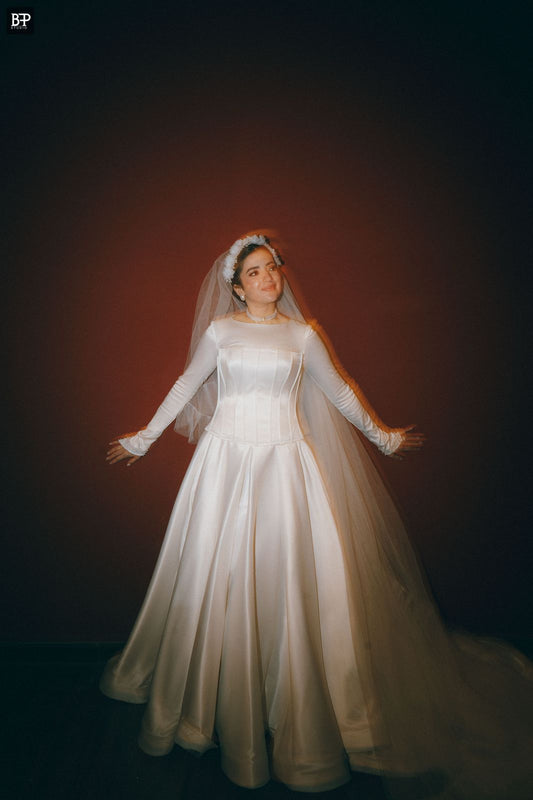 Satin Corset Wedding Dress