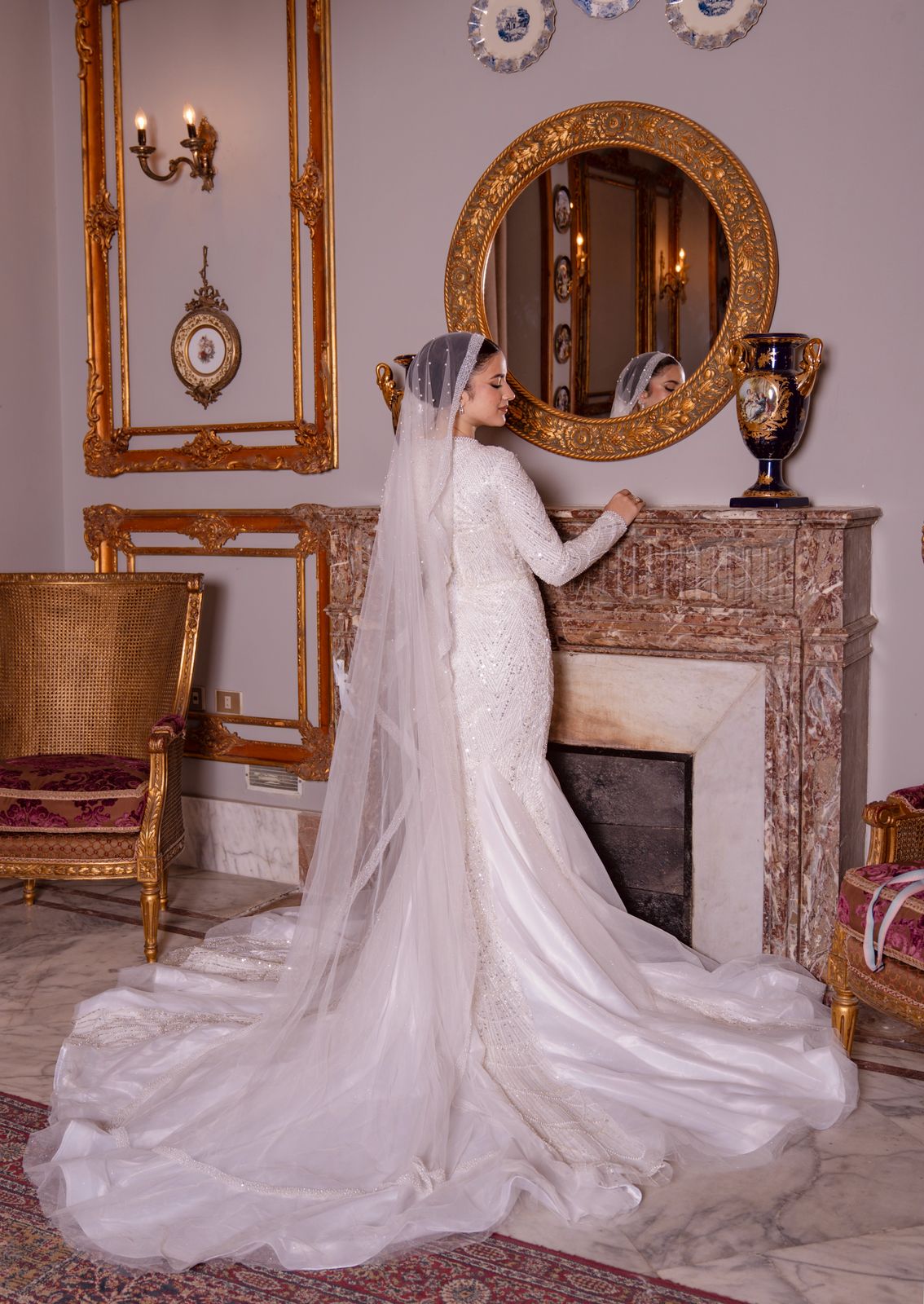Sequinned Mermaid Wedding Dress