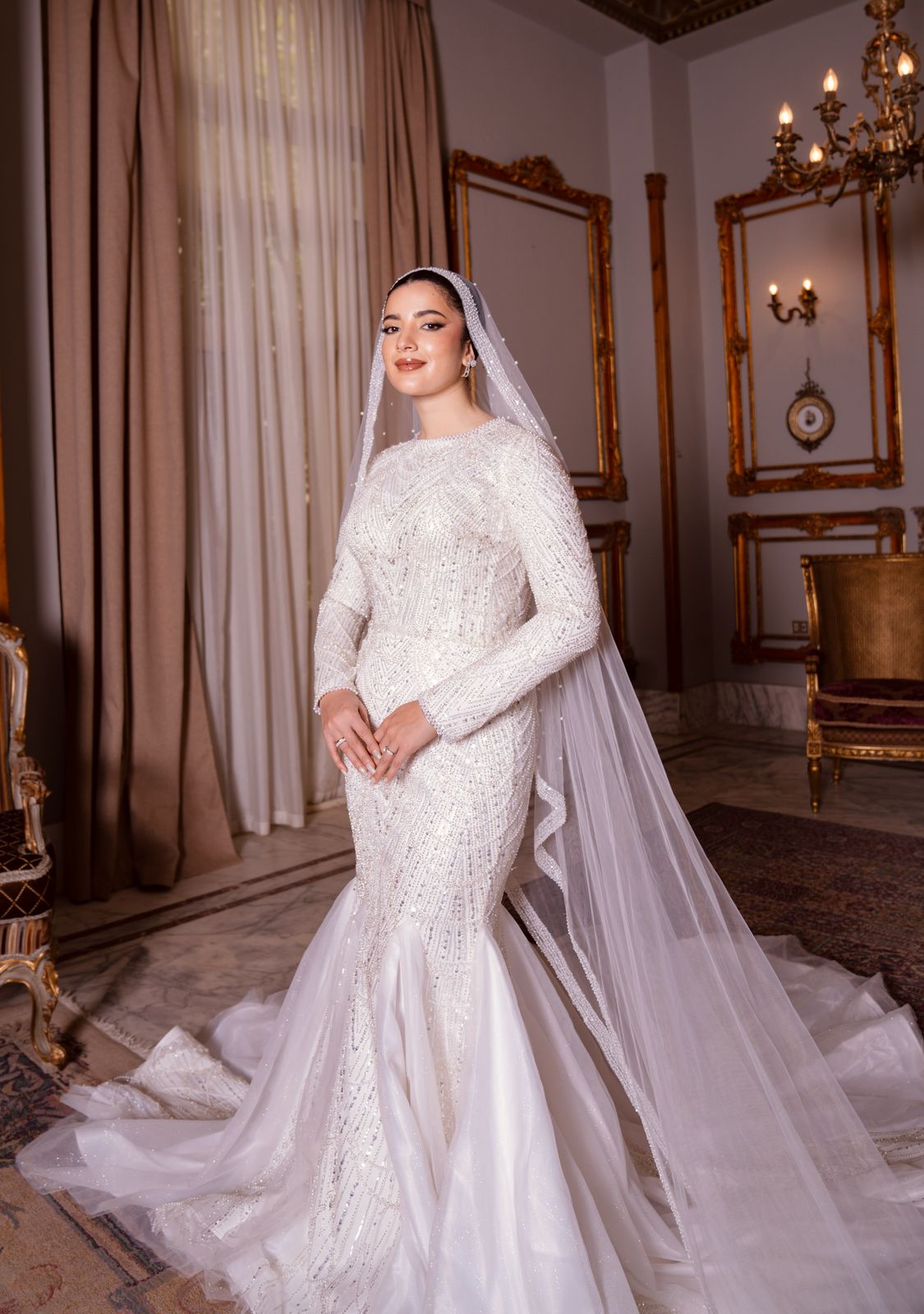 Sequinned Mermaid Wedding Dress