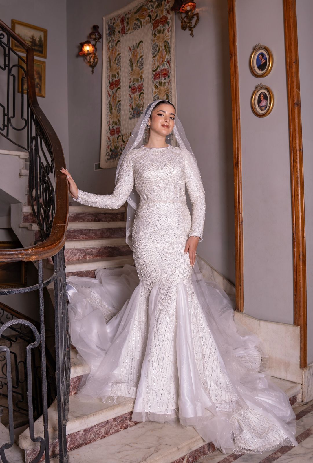 Sequinned Mermaid Wedding Dress