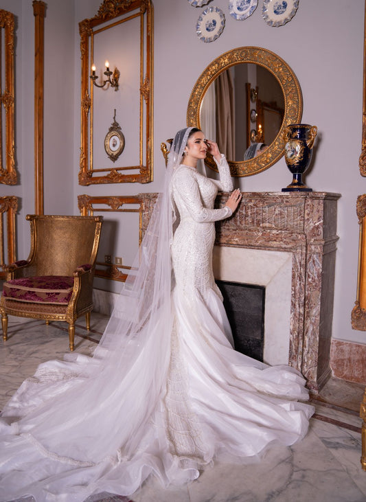 Sequinned Mermaid Wedding Dress