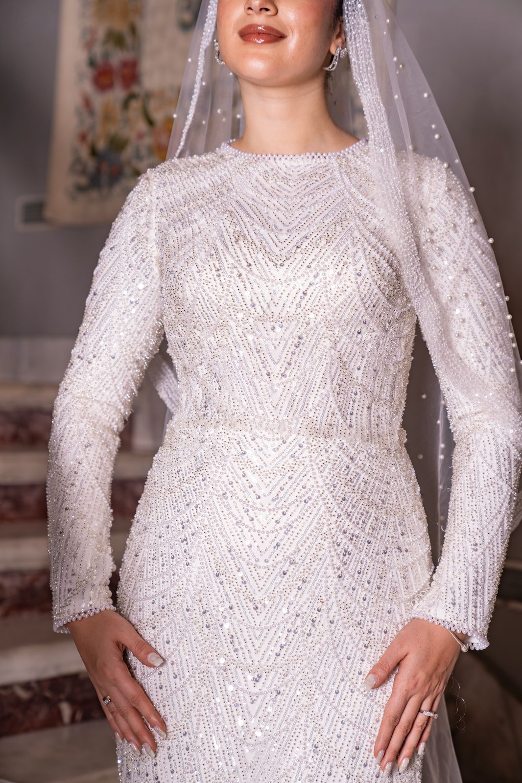 Sequinned Mermaid Wedding Dress