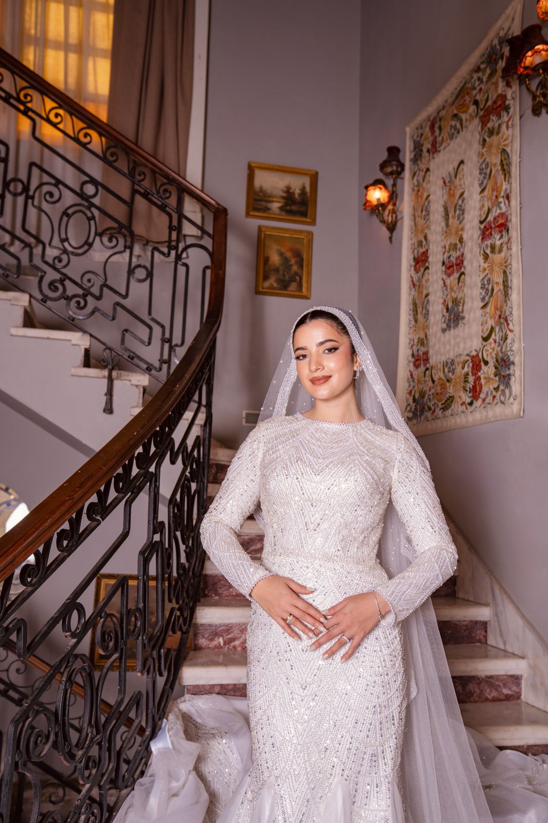 Sequinned Mermaid Wedding Dress