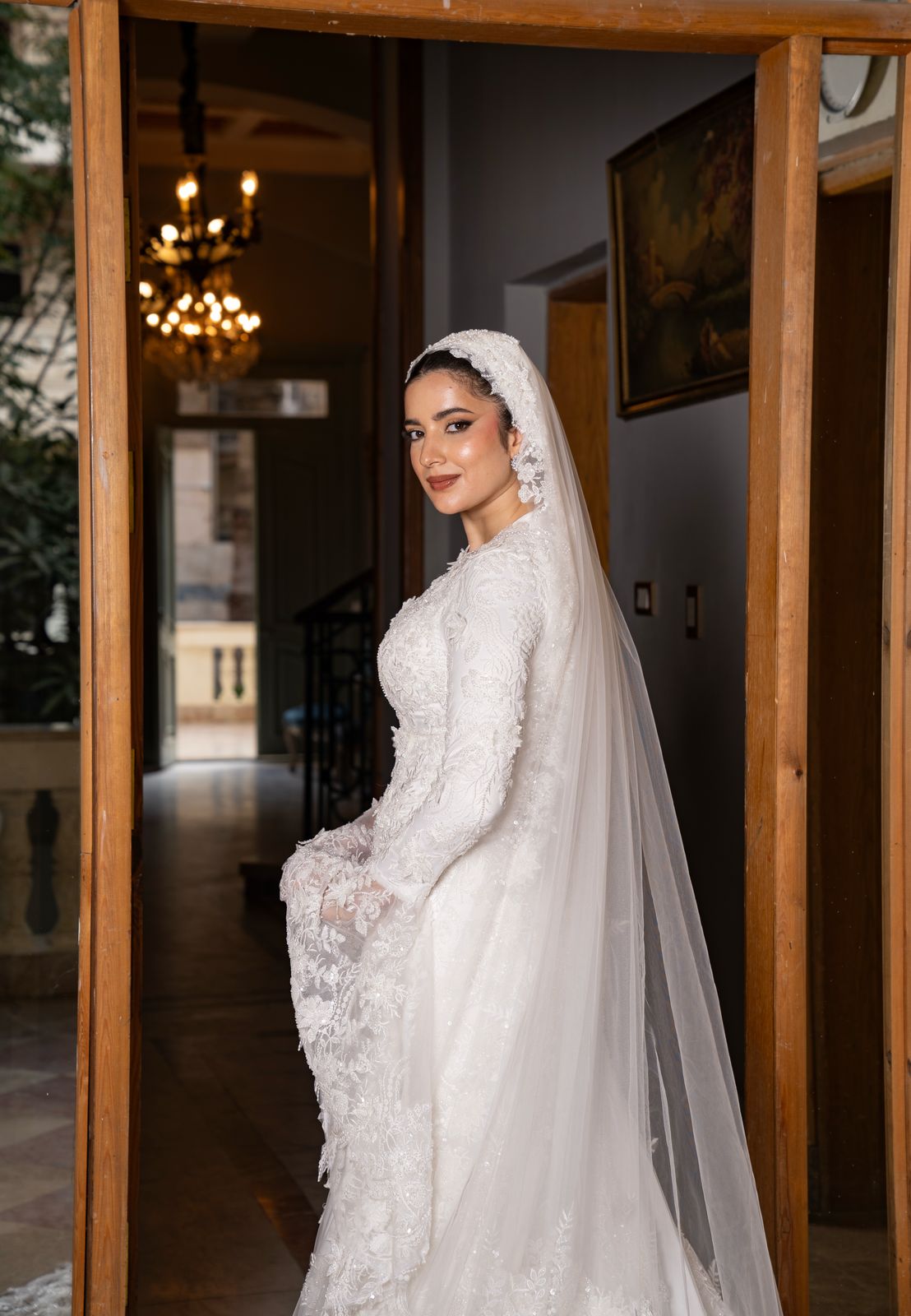 Embroidered Mermaid Wedding Dress