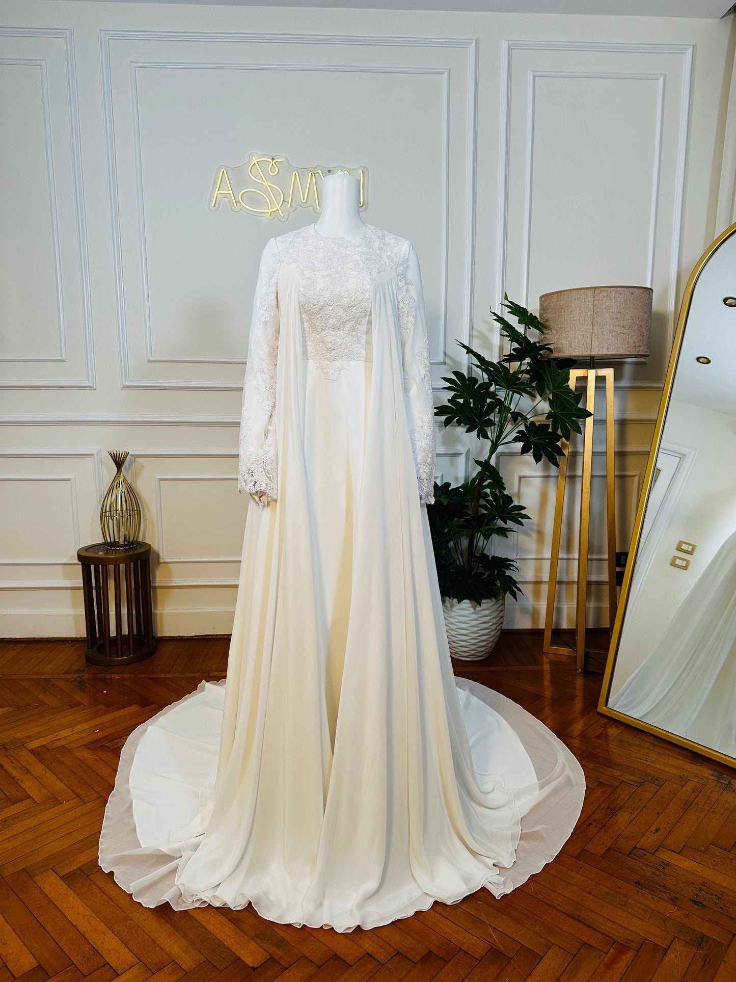 Off-white Bridal Chiffon Dress