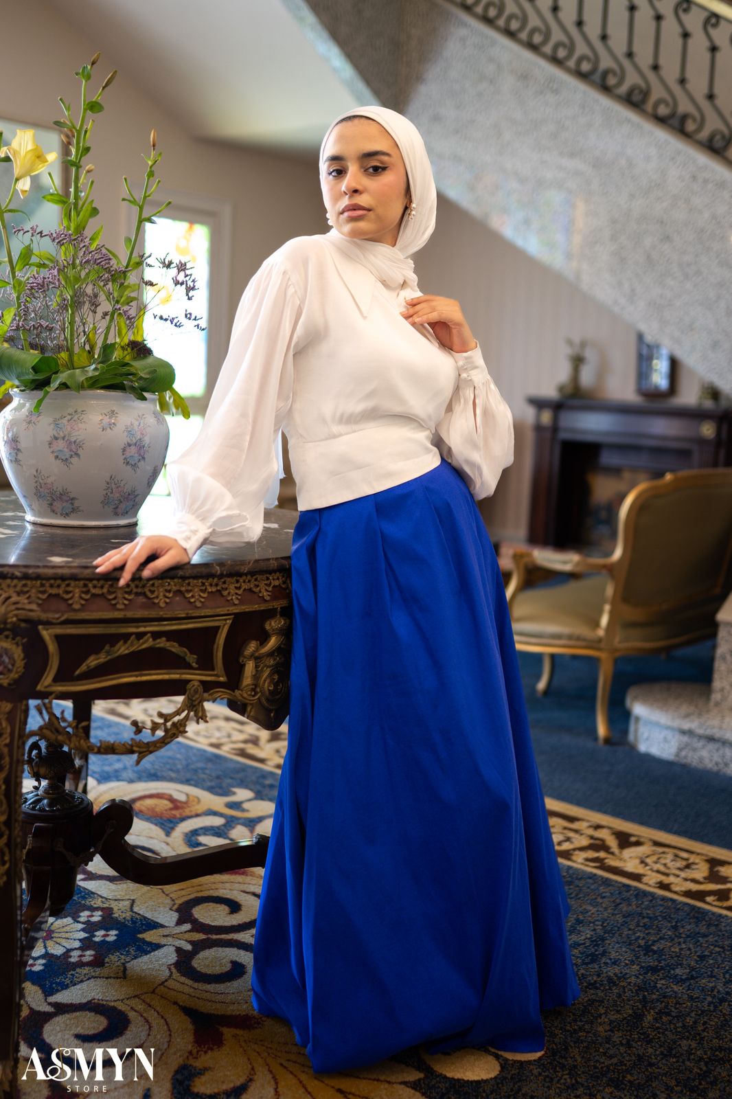 Blue Cloche Soiree Skirt