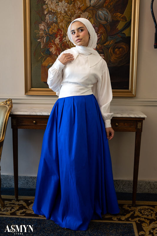 Blue Cloche Soiree Skirt
