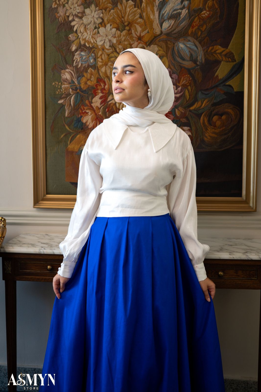 Blue Cloche Soiree Skirt