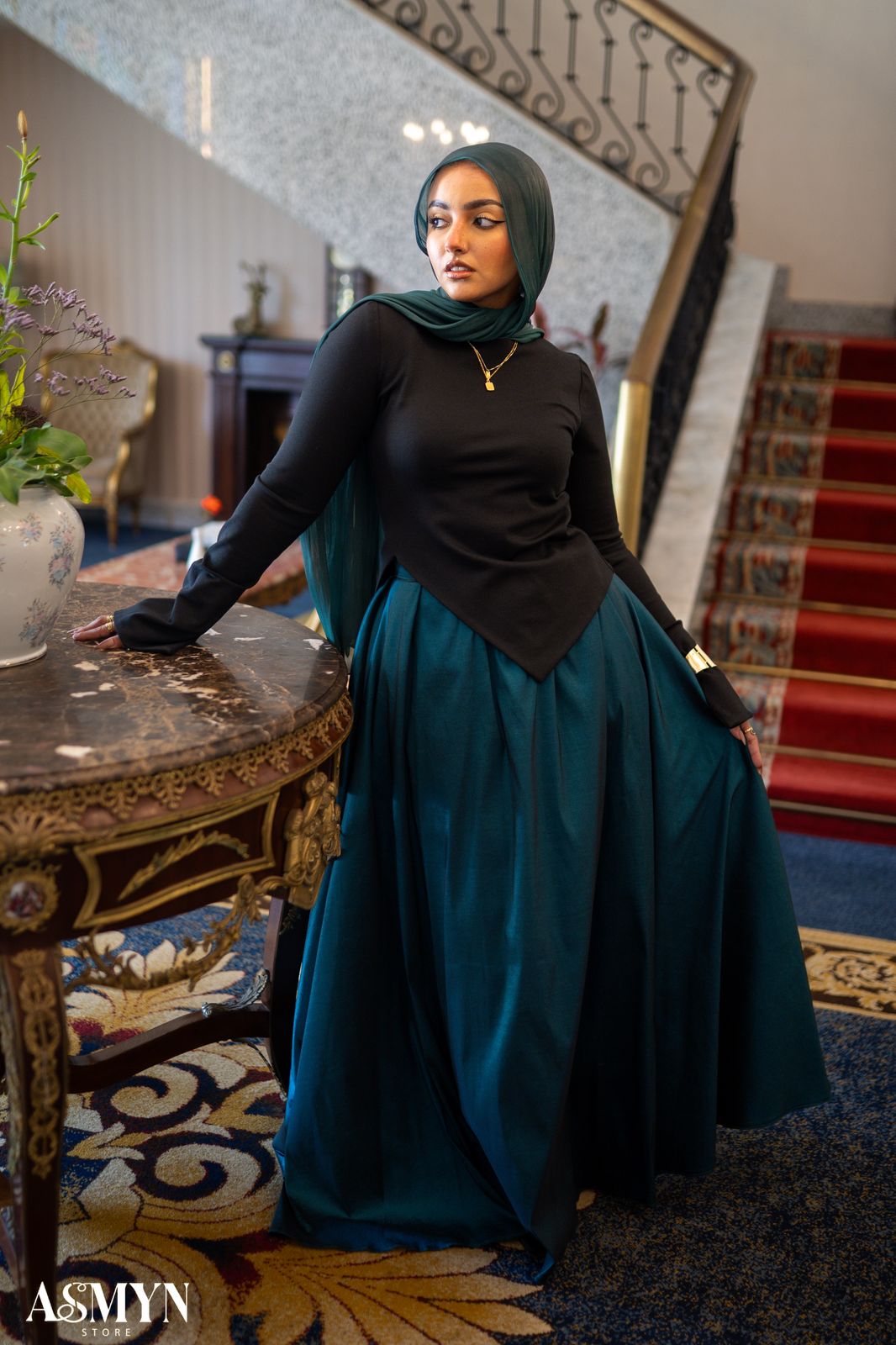 Petroleum Cloche Soiree Skirt