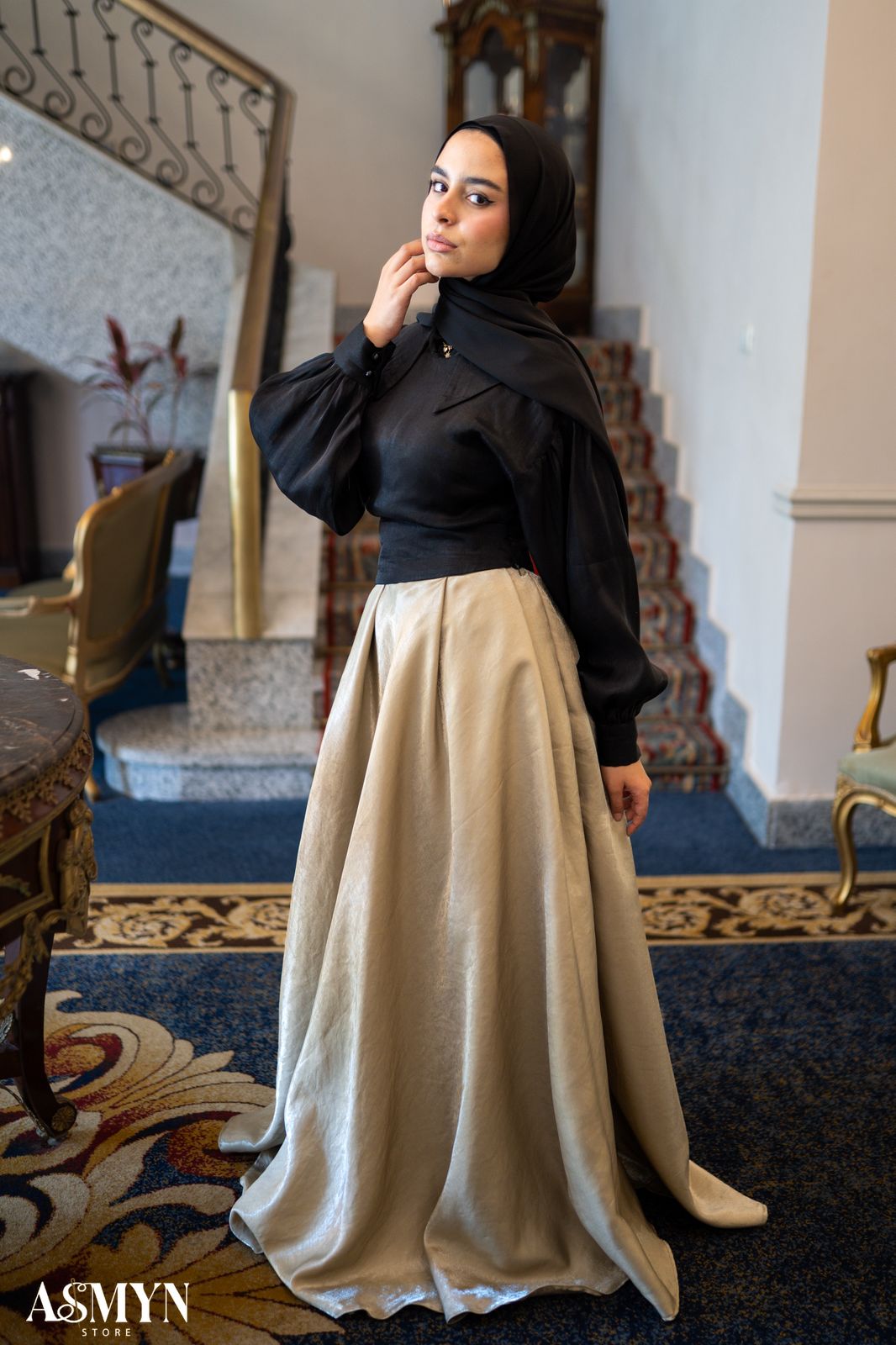 Sage Cloche Soiree Skirt