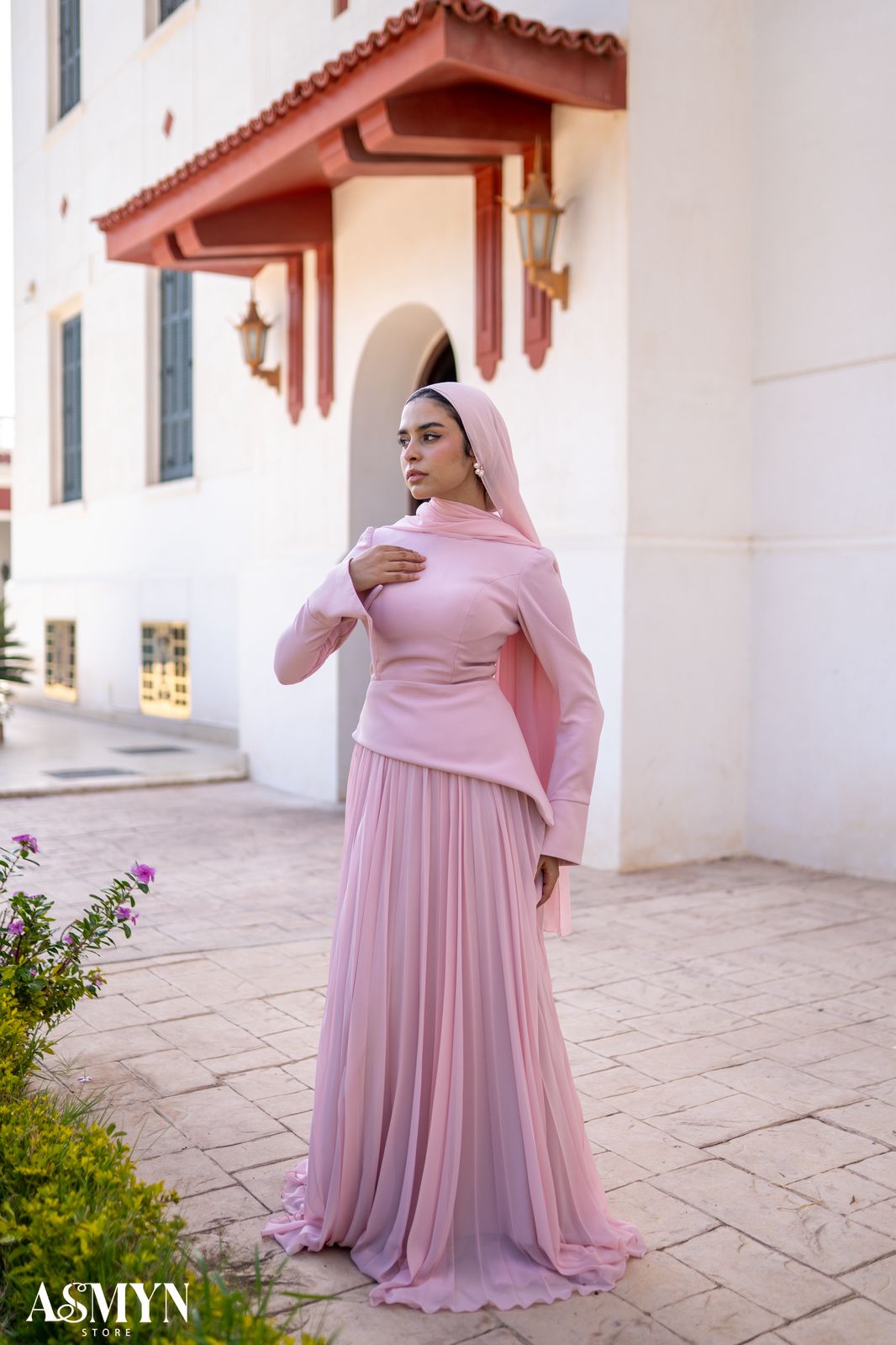 Cashmere Corset Soiree Dress Set