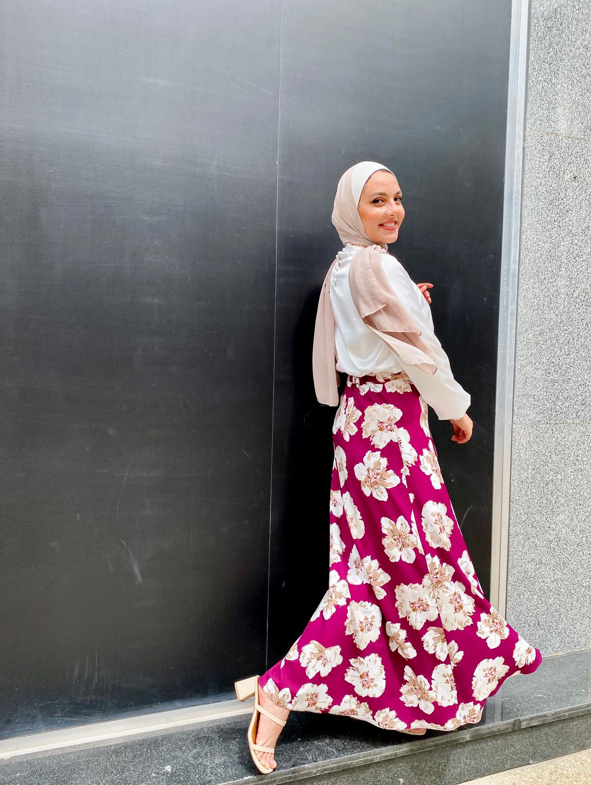 Floral Purple Skirt