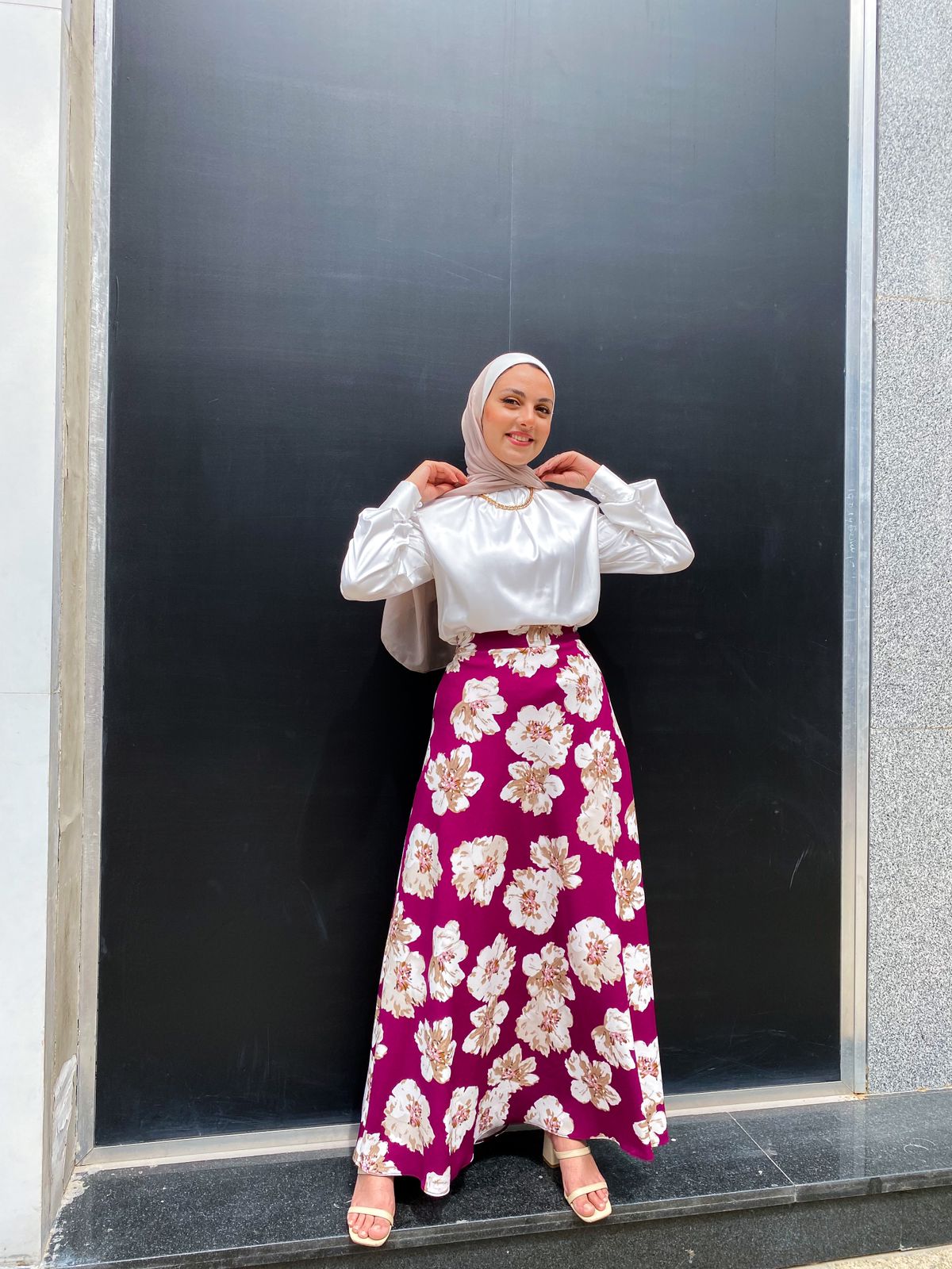 Floral Purple Skirt