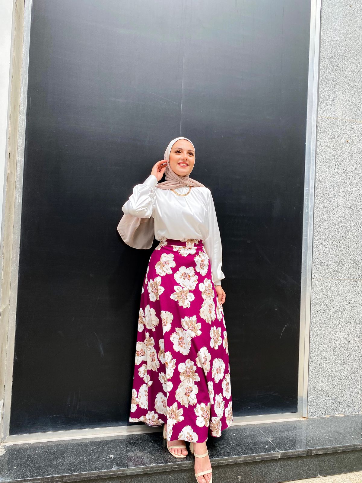 Floral Purple Skirt
