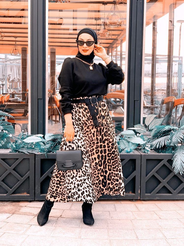 Tiger Print Skirt
