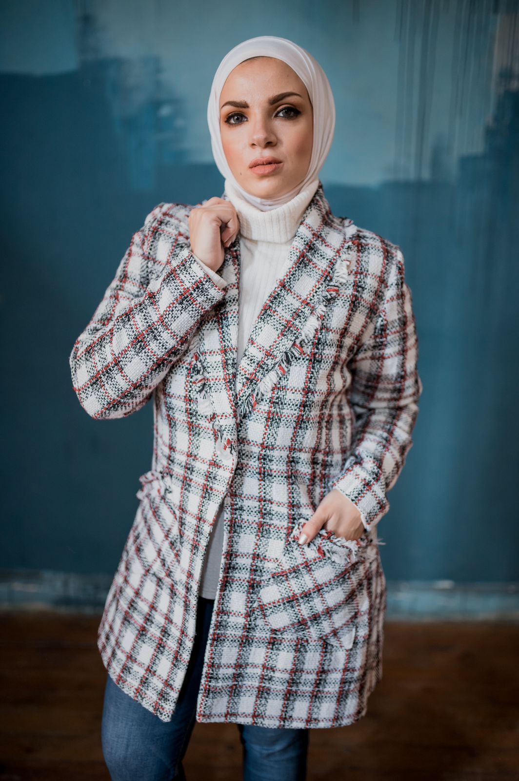 Plaid Winter Blazer