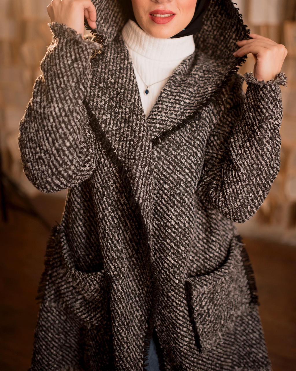 Gray Wool Winter Cardigan