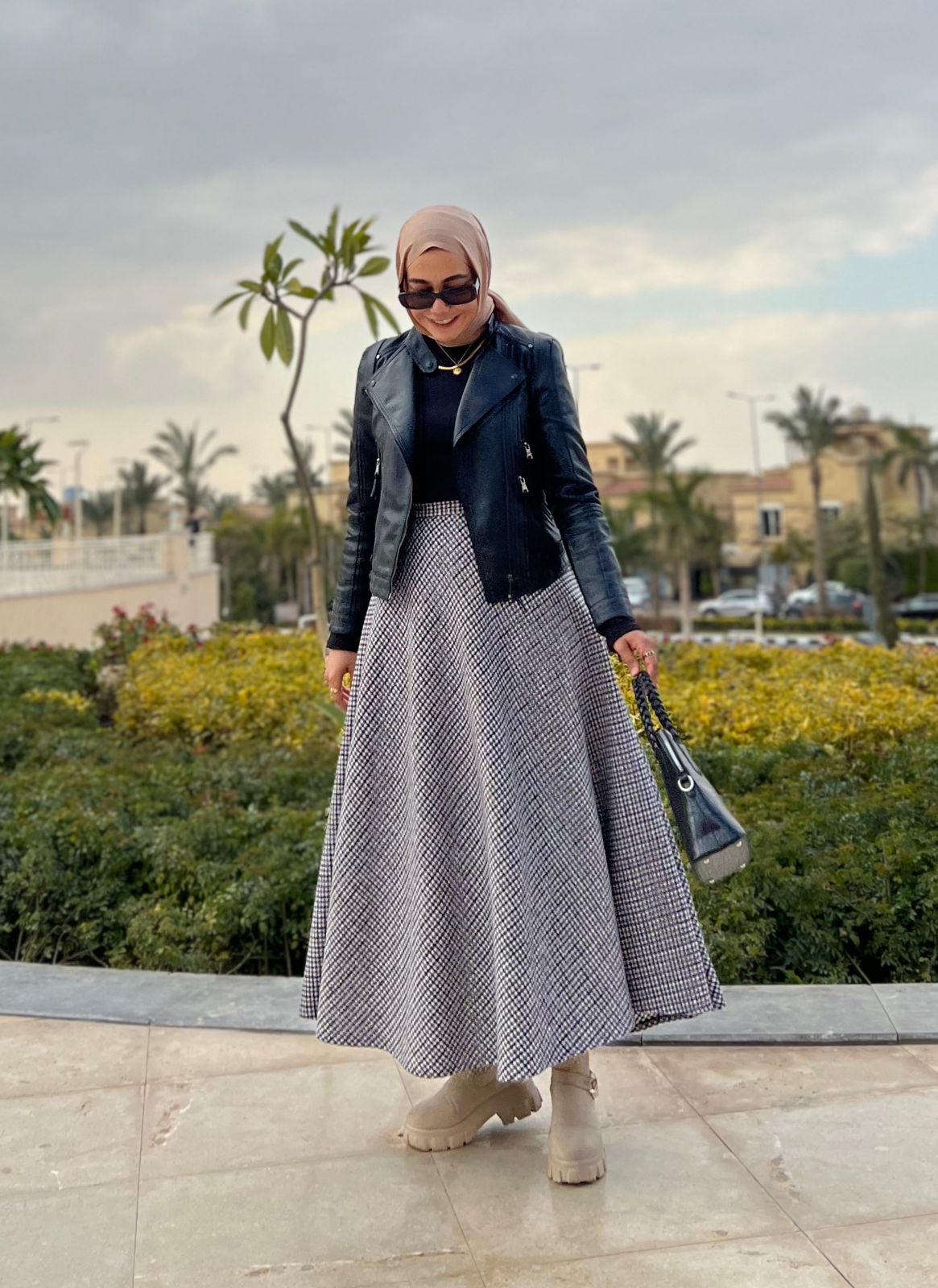 Plaid Cloche Winter Skirt