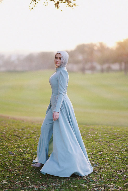 Mint Soiree Jumpsuit with Extension