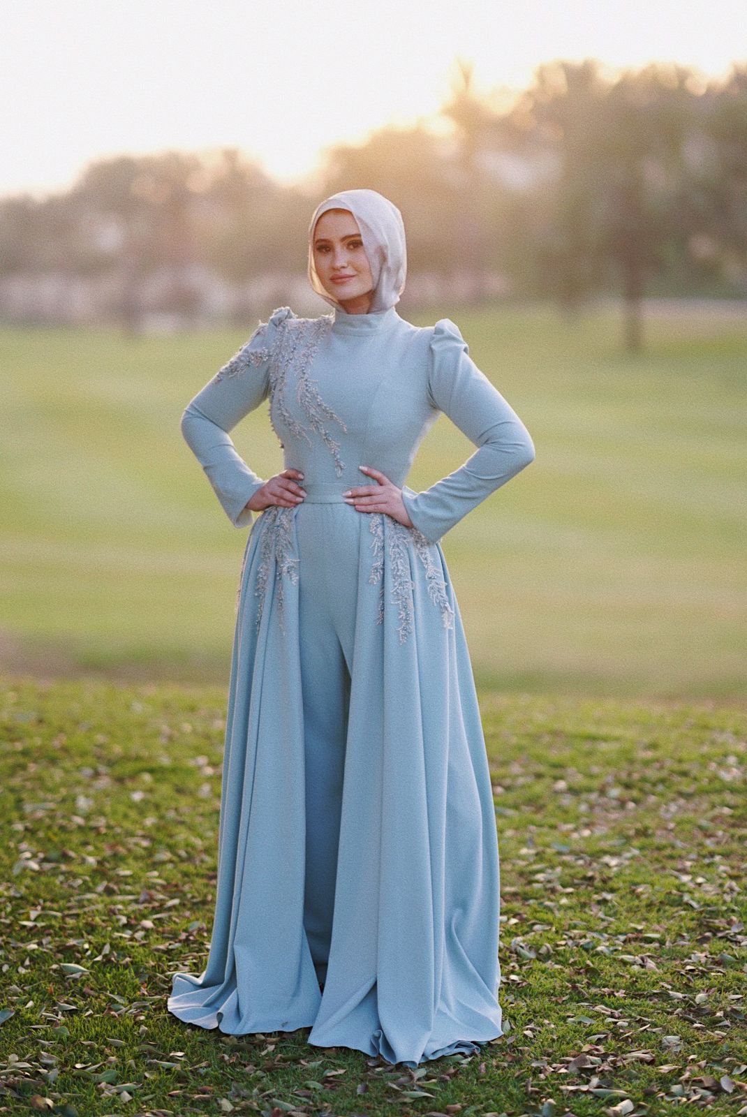 Mint Soiree Jumpsuit with Extension