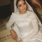 Satin-Lace Bridal Sheath Dress