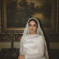 Satin-Lace Bridal Sheath Dress