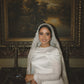 Satin-Lace Bridal Sheath Dress