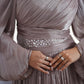 Cashmere Draped Soiree Dress