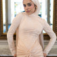 Champagne Lace satin Soiree Dress