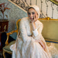 Champagne Embroidered Soiree Dress