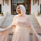 Champagne Soiree Chiffon Dress