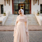 Champagne Soiree Chiffon Dress