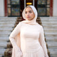 Champagne Soiree Chiffon Dress