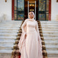 Champagne Soiree Chiffon Dress
