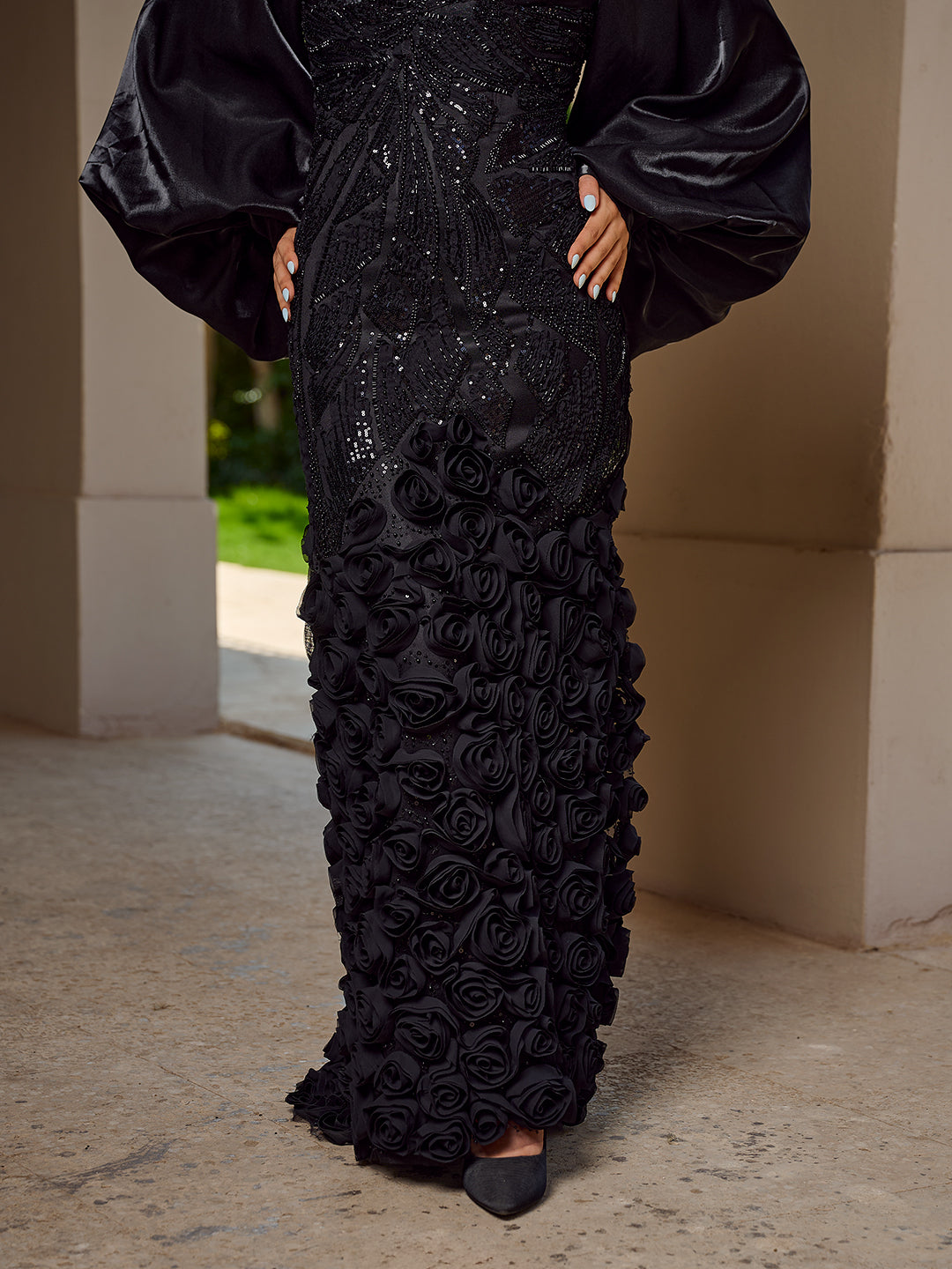 Roselle dress black