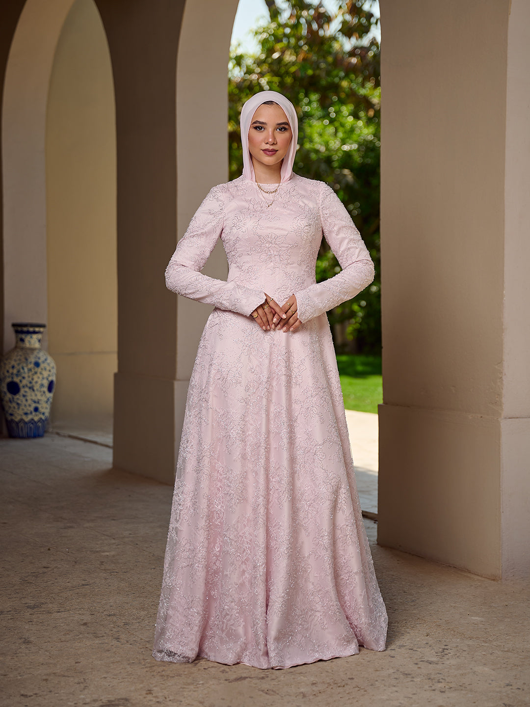 The grace lace dress  pink