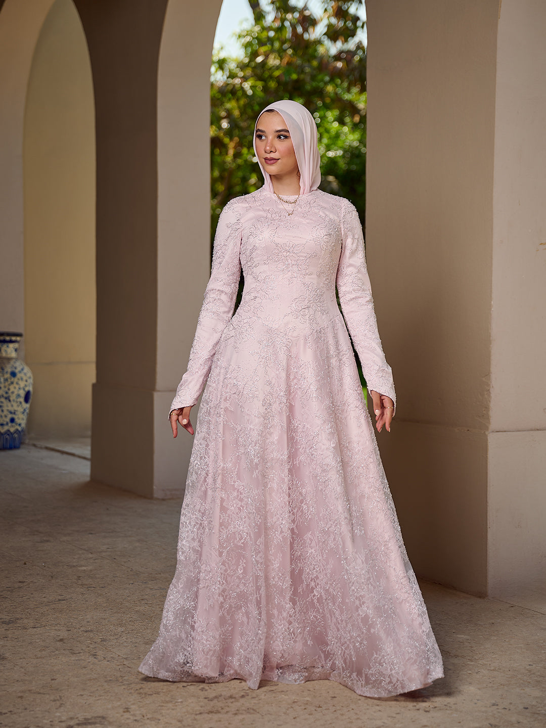 The grace lace dress  pink