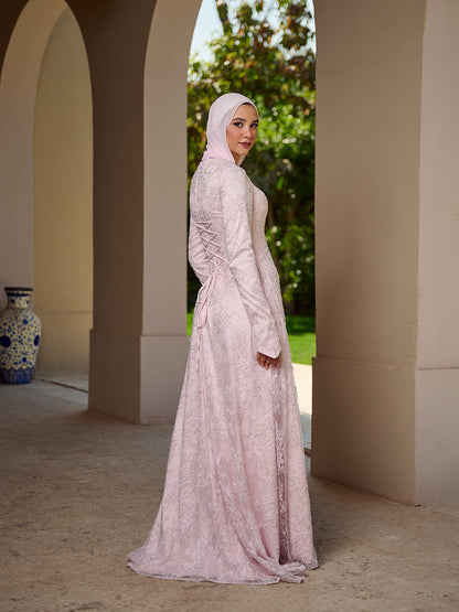 The grace lace dress  pink