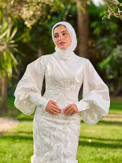 Roselle dress white