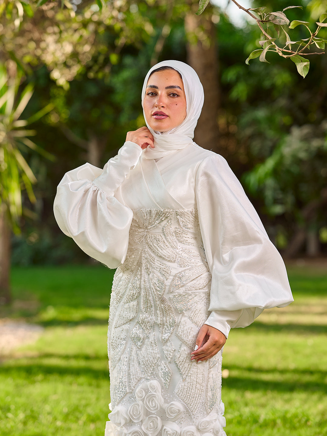 Roselle dress white