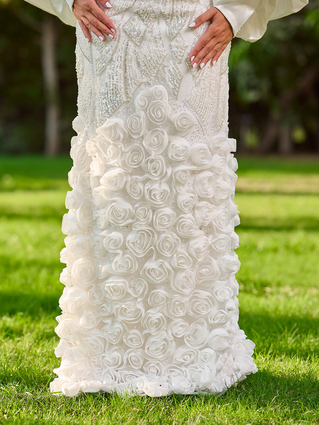 Roselle dress white