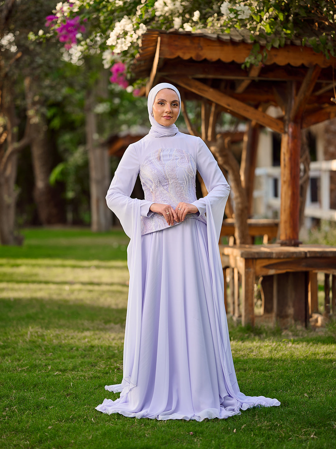 Pearlbound dress in lavander