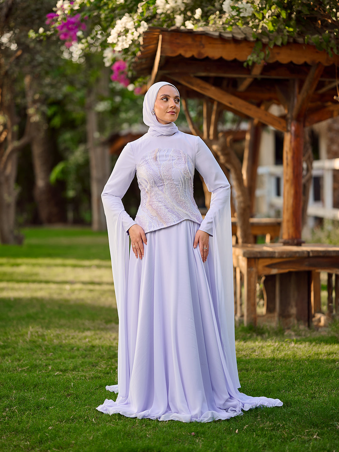 Pearlbound dress in lavander