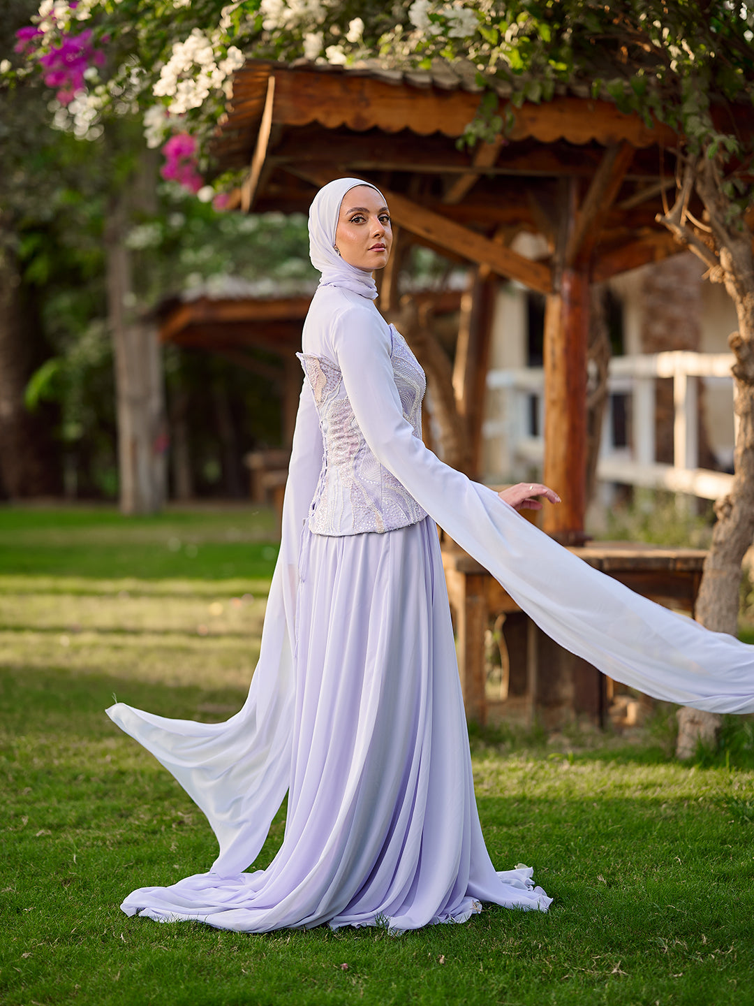 Pearlbound dress in lavander