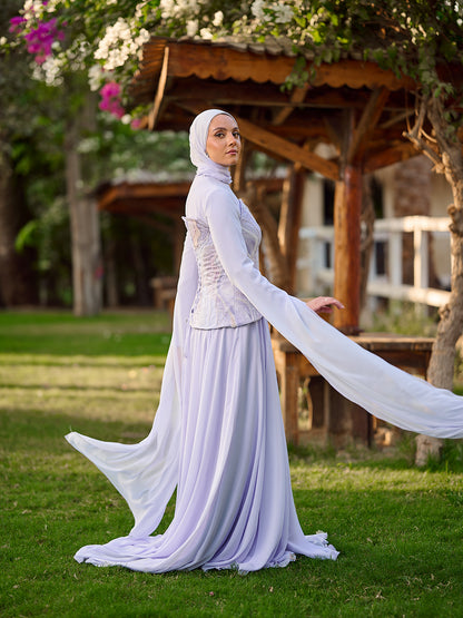 Pearlbound dress in lavander