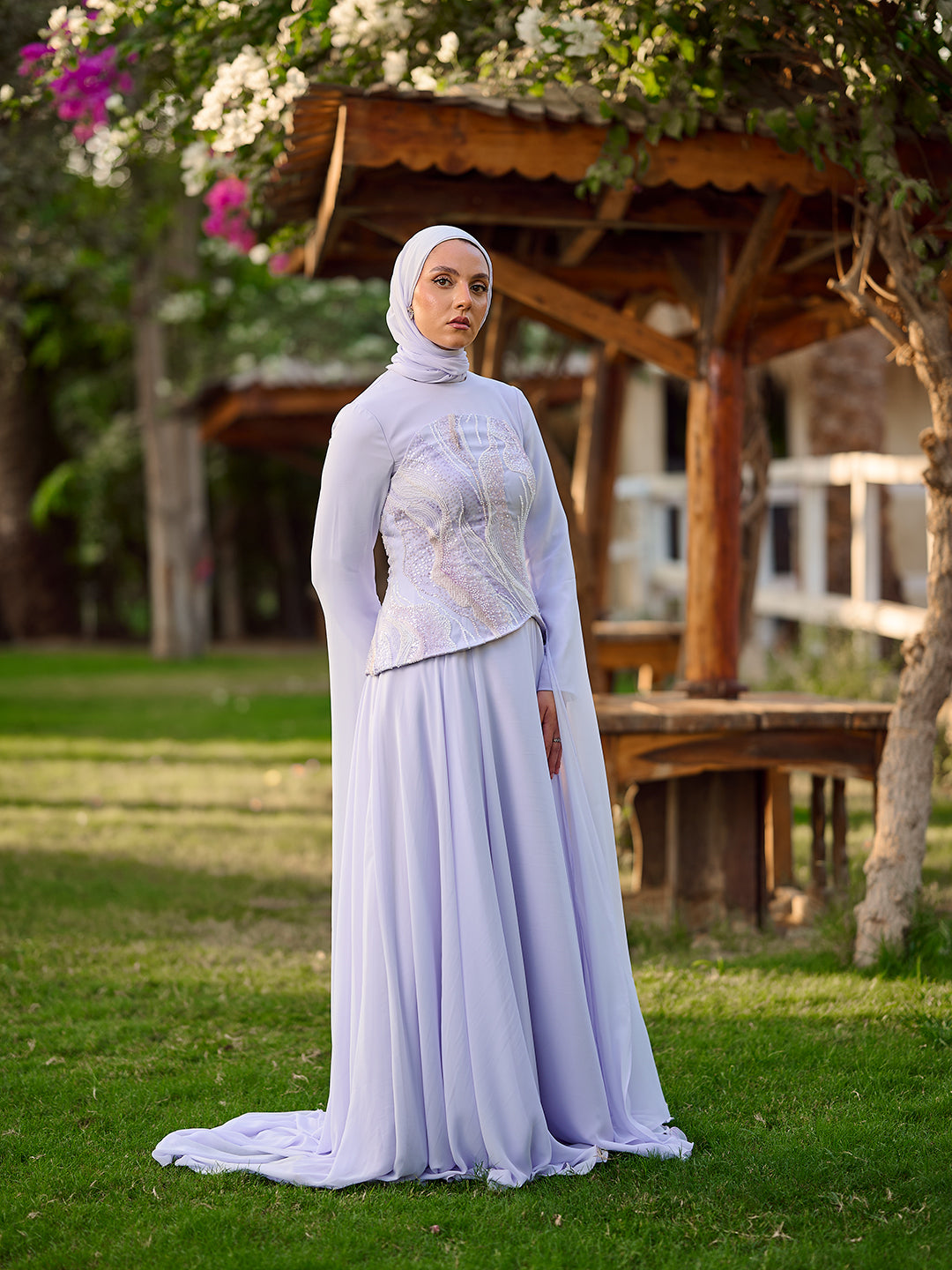 Pearlbound dress in lavander