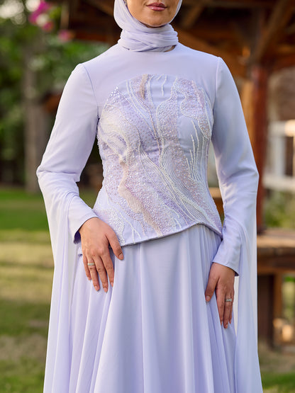 Pearlbound dress in lavander