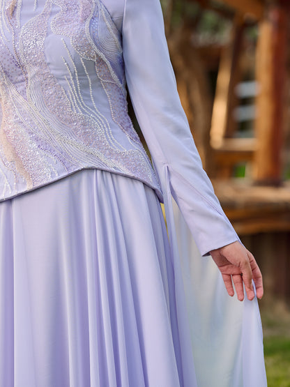 Pearlbound dress in lavander