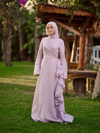 The Ruffled Muse Dress lavender